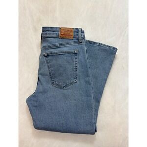 Lucky Brand Bridgette Cropped Flare‎ Jeans Button Fly Light Wash Denim 14/32